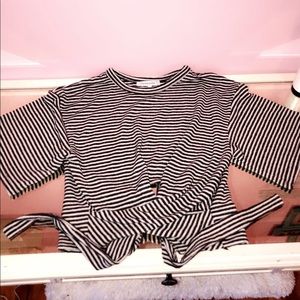 Reign Boutique “Olivaceous” Crop top w/tie